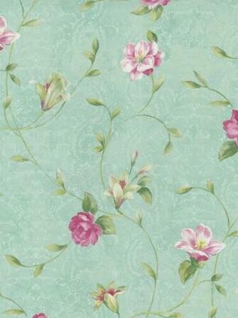 Aqua And Pink Toile Wallpaper Off White Lj80504 Parterre