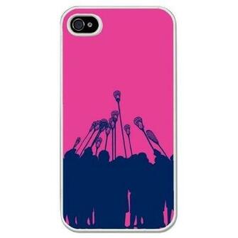 Lacrosse iPhone Case Lax Team Neon Pink Background By Chalktalksports
