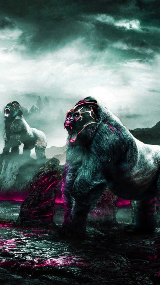 iPhone Xs Gorilla Background Wallpaper