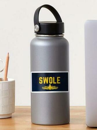 Swole Star Background With Swo Pin Sticker By Jopatime