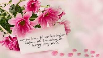 Happy New Year Rose Flowers Love Wallpaper HD