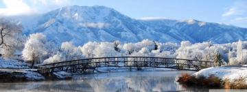 Beautiful Winter Scene Ultra HD Desktop Background Wallpaper For