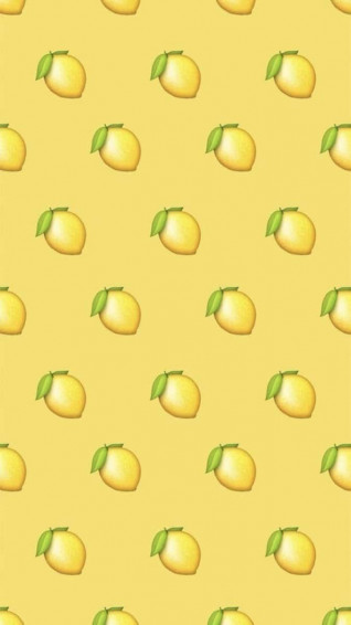 Aesthetic Yellow Lemon iPhone Emojis Fruit