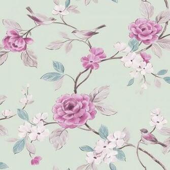 Pink Lara Floral Bird Leaf Arthouse Opera Wallpaper