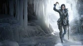 Rise Of The Tomb Raider Ice Cave 4k HD Desktop Wallpaper For