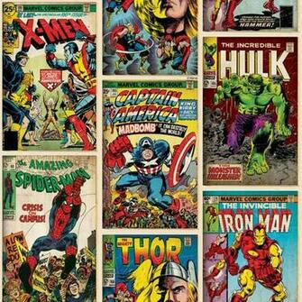 Marvel Comics Action Heroes Wallpaper Amazon Co Uk Diy Tools