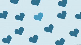 Blue Hearts Wallpaper