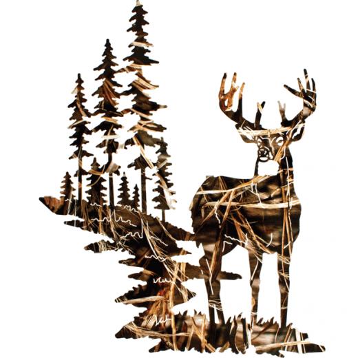 Rustic Wall Hangings Realtree Max Whitetail Deer Hanging Camo