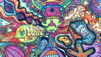 Fish Psychedelic Trippy Art Wallpaper Of Use HD For