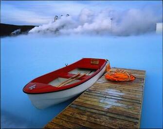 Iceland Blue Lagoon Wint HD Wallpaper Background Image