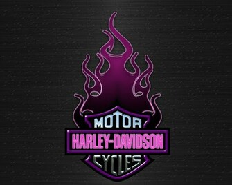 Purple Harley Davidson Logo Wallpaper Pictures