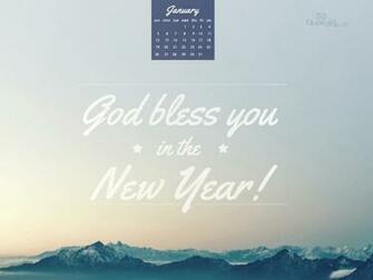 Jan God Bless Desktop Calendar January Wallpaper