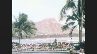 1960s United States Sheraton Waikiki Hotel Hawaii People On