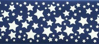 Blue Stars Wallpaper Border Roll Traditional By