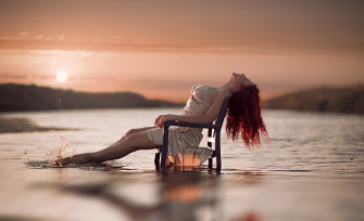 Beach 5k Mood Happy Girl Rare Gallery HD Wallpaper