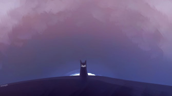 Cat Minimal Halloween 4k Resolution HD