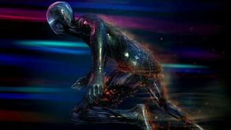 Wallpaper Robot Running Colorful Light