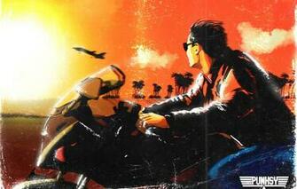 Wallpaper 80s Tom Cruise Illustration S Synth Retrowave