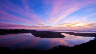 Pink Landscape Background Wallpaper High Definition Quality