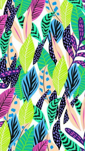 Leaves Colorful Digital Rt Wallpaper With Image