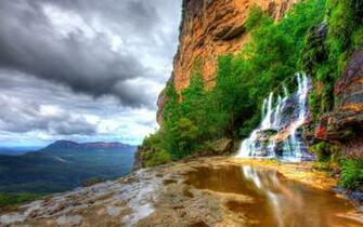 HD Rocky Mountain Falls Wallpaper