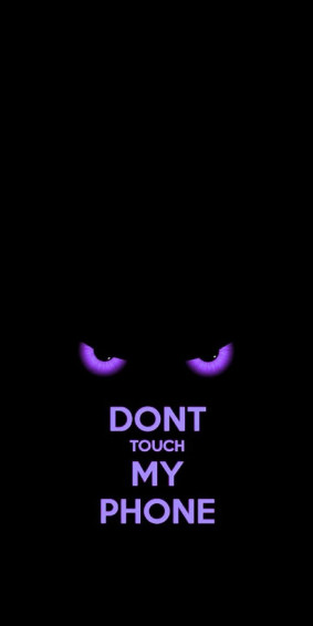 Don T Touch My Phone Violet Dont