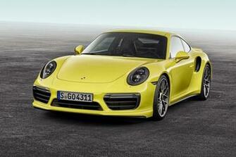 Porsche Turbo S Yellow Front Stock Photos Image