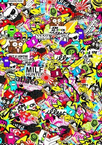 Jdm Sticker Bomb HD Wallpaper