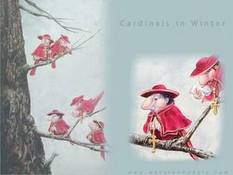 Cardinals In Winter Wallpaper Desktop Background