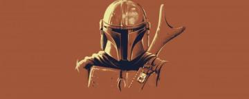 The Mandalorian Star Wars Minimalist Wallpaper