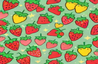 Kawaii Strawberry Wallpaper