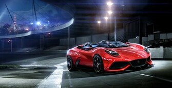Sleek Red Sports Car Wallpaper HD