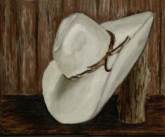 Cowboy Hat Oil Paintiog By Criankhamor