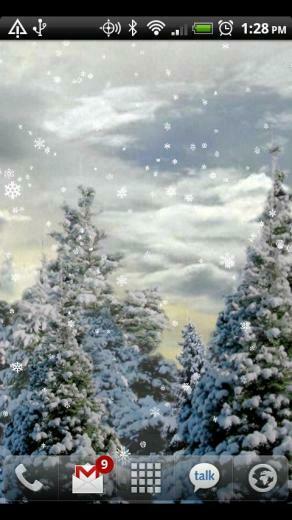 Snowfall Live Wallpaper Wintertime On Your Home Screen