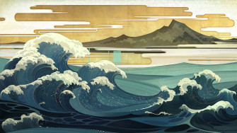 Japanese Wave Wallpaper