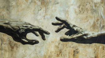 Reaching Out Yet Divided Wallpaper