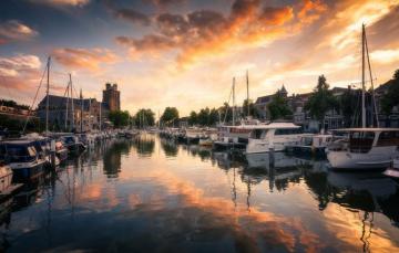 Wallpaper House Boat Tower Yacht Netherlands Harbour