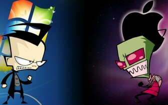 Invader Zim Windows Vs Mac Os Wallpaper By Madaratutoriales On