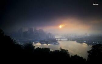 Fog Covered City Wallpaper World