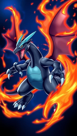 Pokemon Mega Charizard X Wallpaper