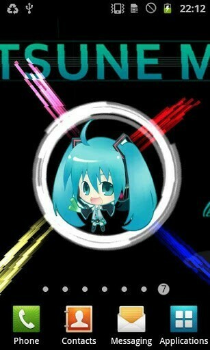 Bigger Hatsune Miku Live Wallpaper For Android Screenshot