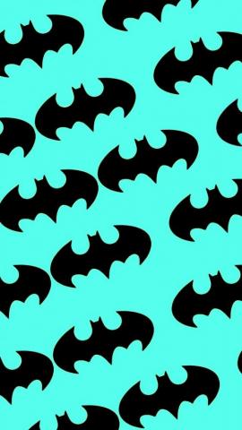 Batman Logo Light Blue Phone Background Logosu