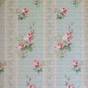 Vintage Floral Wallpaper C1940s Our Cottage Garden