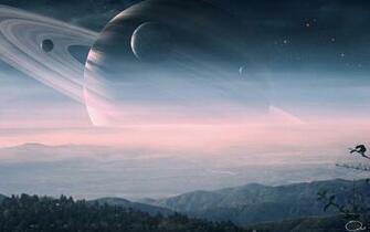 Beautiful Of Saturn By Qauz