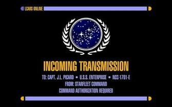 Incoming Transmission Advertisement Star Trek Uss Enterprise