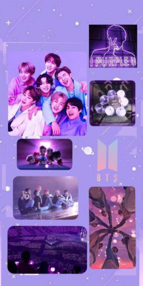 Wallpaper Bts Aesthetic Purple Picture