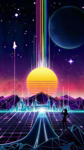 Retrowave Wallpaper S20 S21 Note