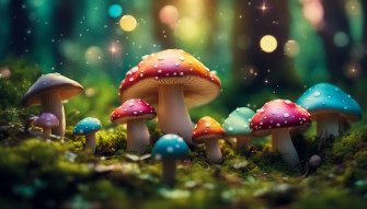 Kawaii Mushroom Wallpaper