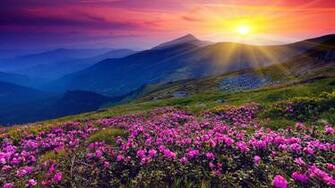 Sunset Mountain 4k Wallpaper High Definition