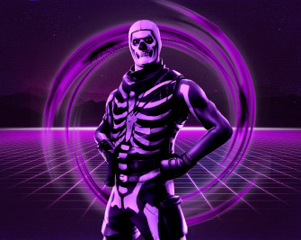 Purple Skull Trooper Wallpaper